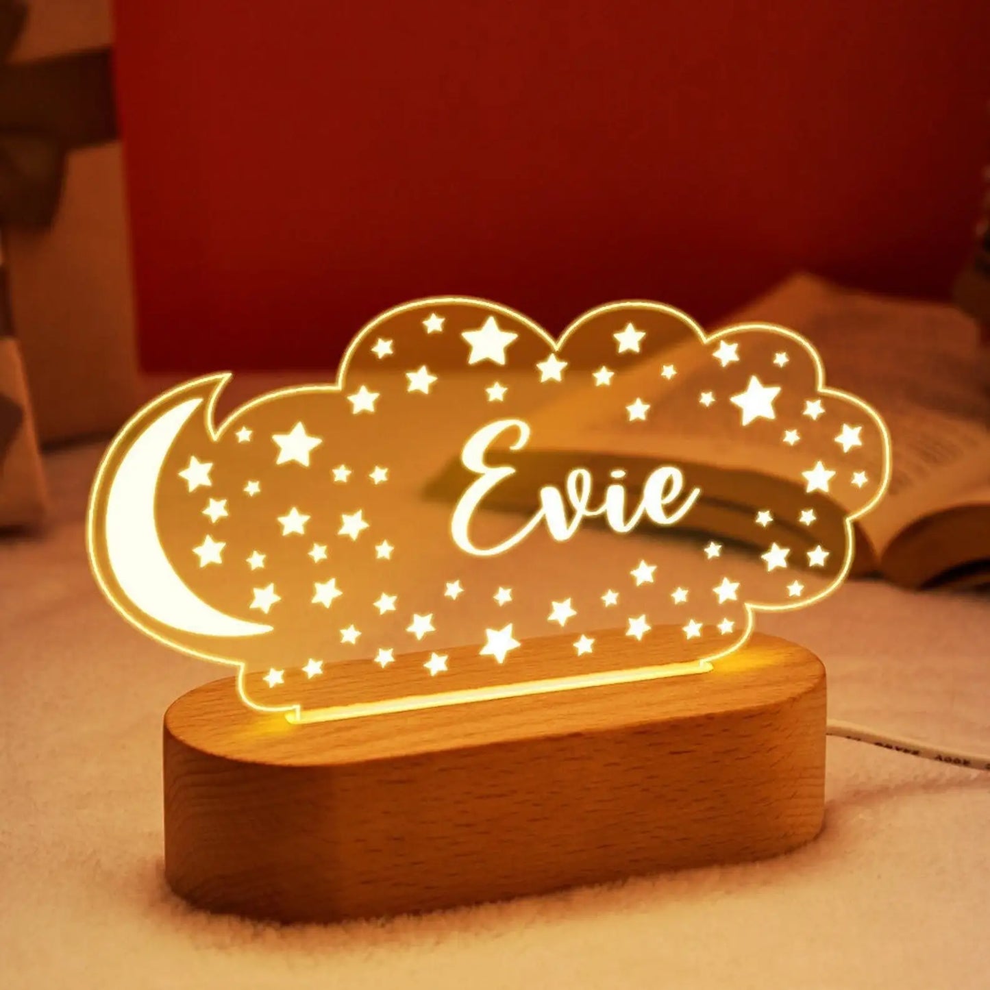 Personalised Kids Night Light – Shine With Their Name ✨