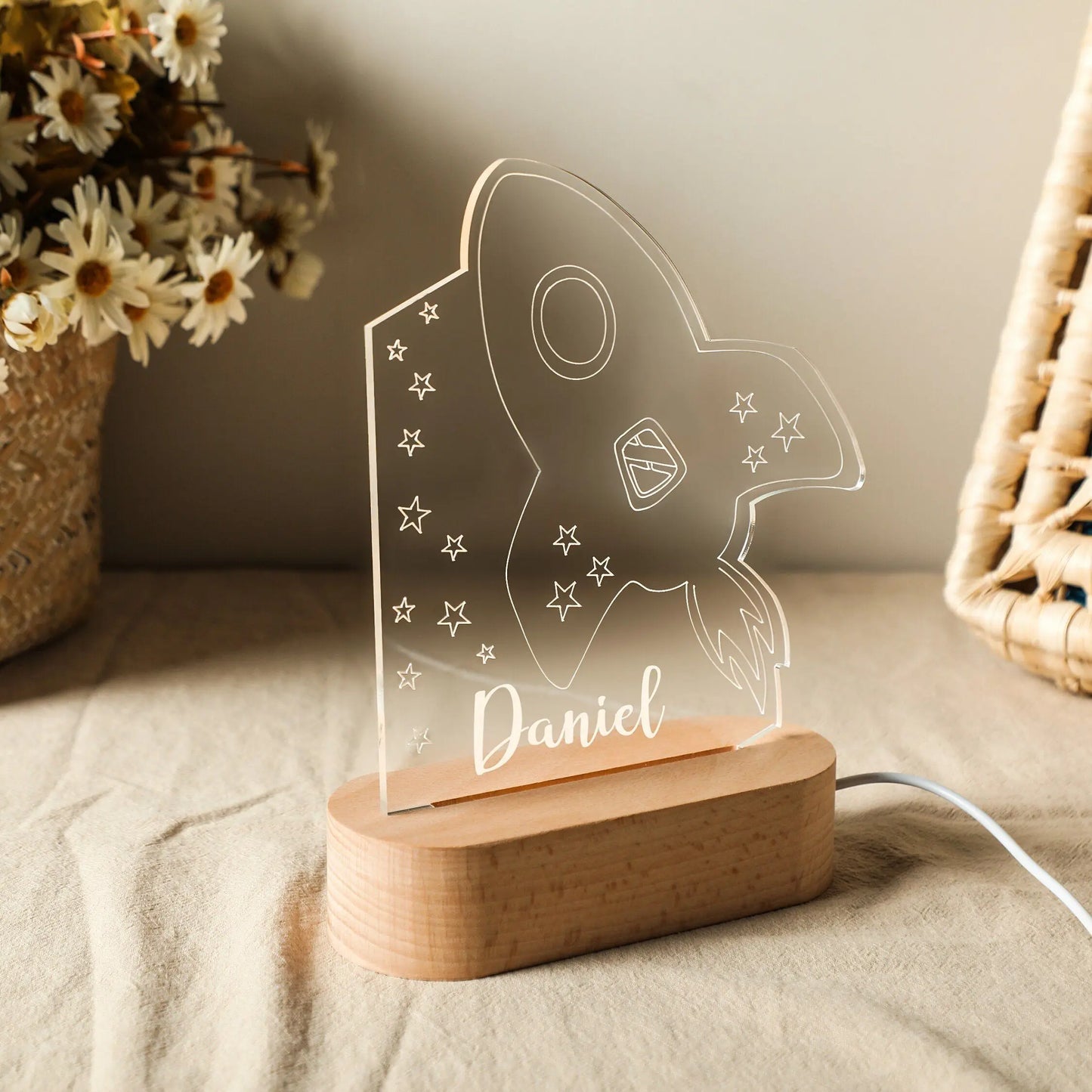 Personalised Kids Night Light – Shine With Their Name ✨