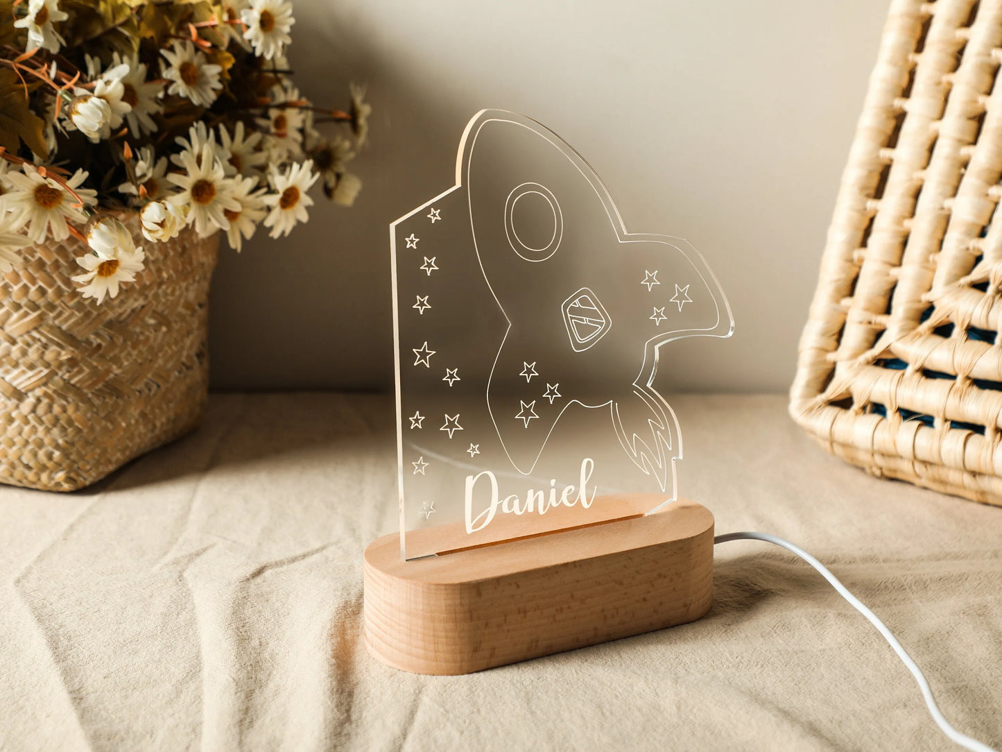 Personalised Kids Night Light – Shine With Their Name ✨