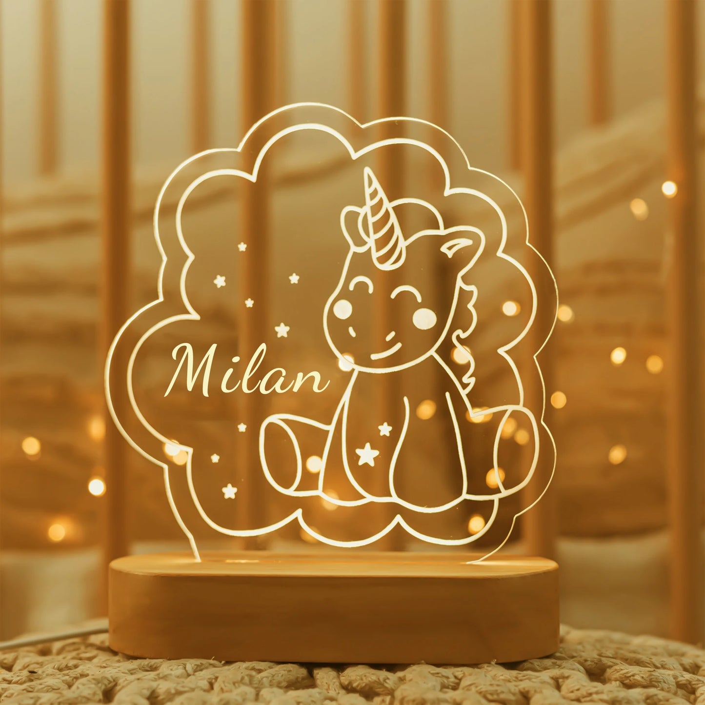 Personalised Kids Night Light – Shine With Their Name ✨