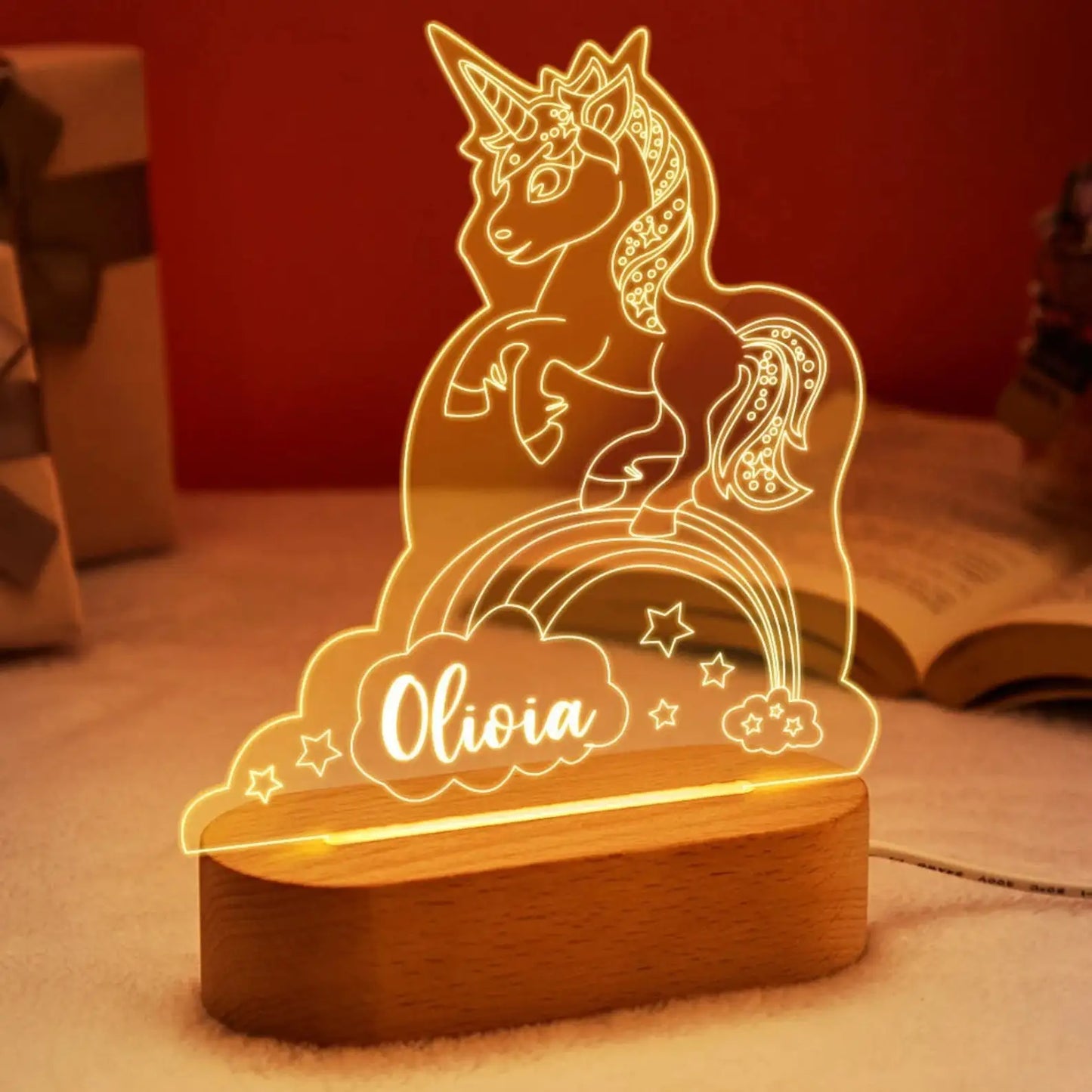 Personalised Kids Night Light – Shine With Their Name ✨
