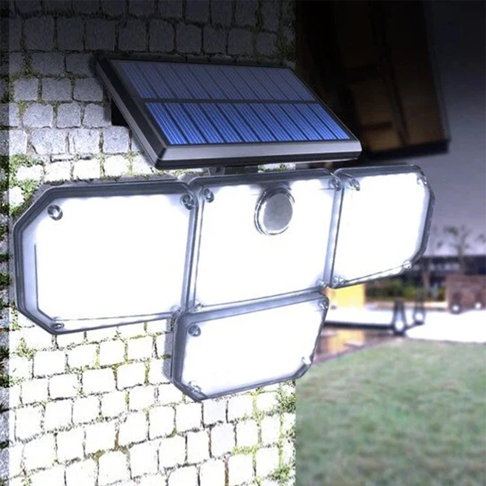 SolarGuard™ 4-Head Motion Sensor Light – 122 or 333 LEDs