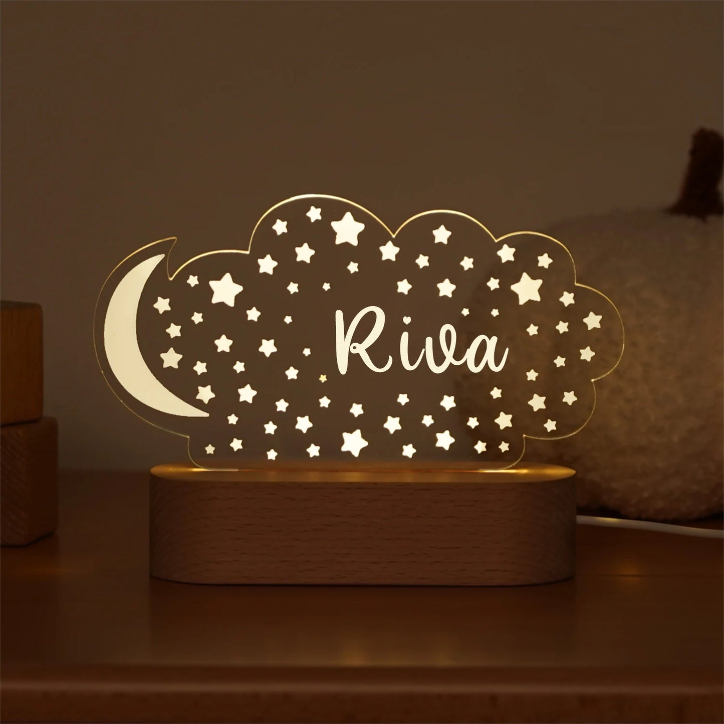 Personalised Kids Night Light – Shine With Their Name ✨