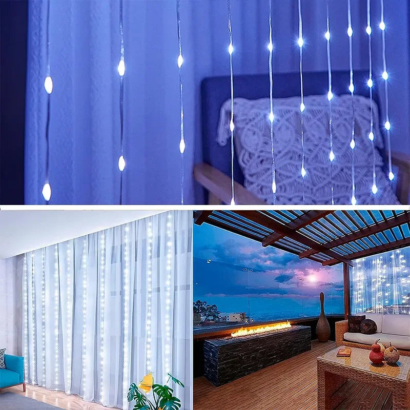 3M LED Curtain Lights – Magical Glow for Any Occasion ✨y New Year Wedding