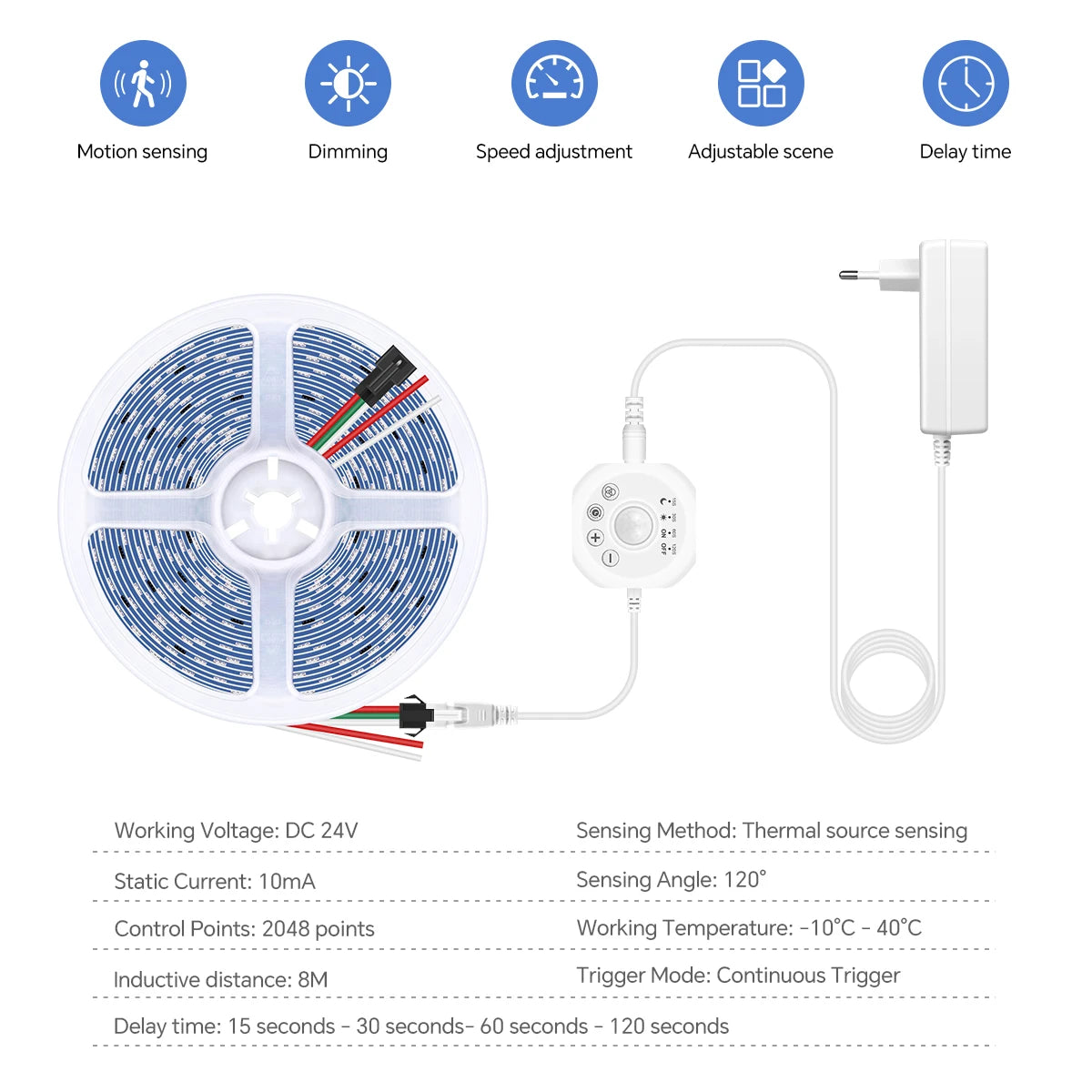 Motion Sensor LED Strip – Light Up Your Space Automatically 💡