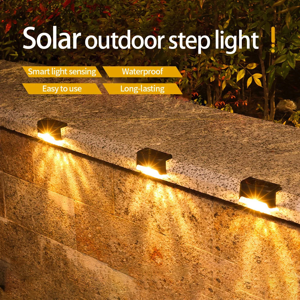 SolarGlow™ Waterproof Step & Wall Lights 🌞💡