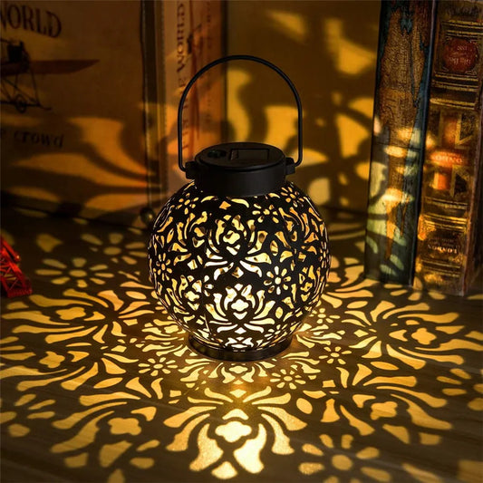 Solar Garden Hanging Light – Waterproof Iron Art LED Decoration Lamp