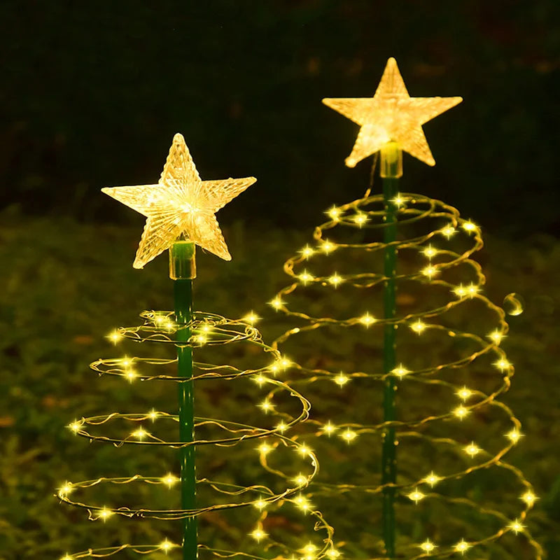 Solar Christmas Tree LED Light – Waterproof Outdoor Festive Garden Decoration