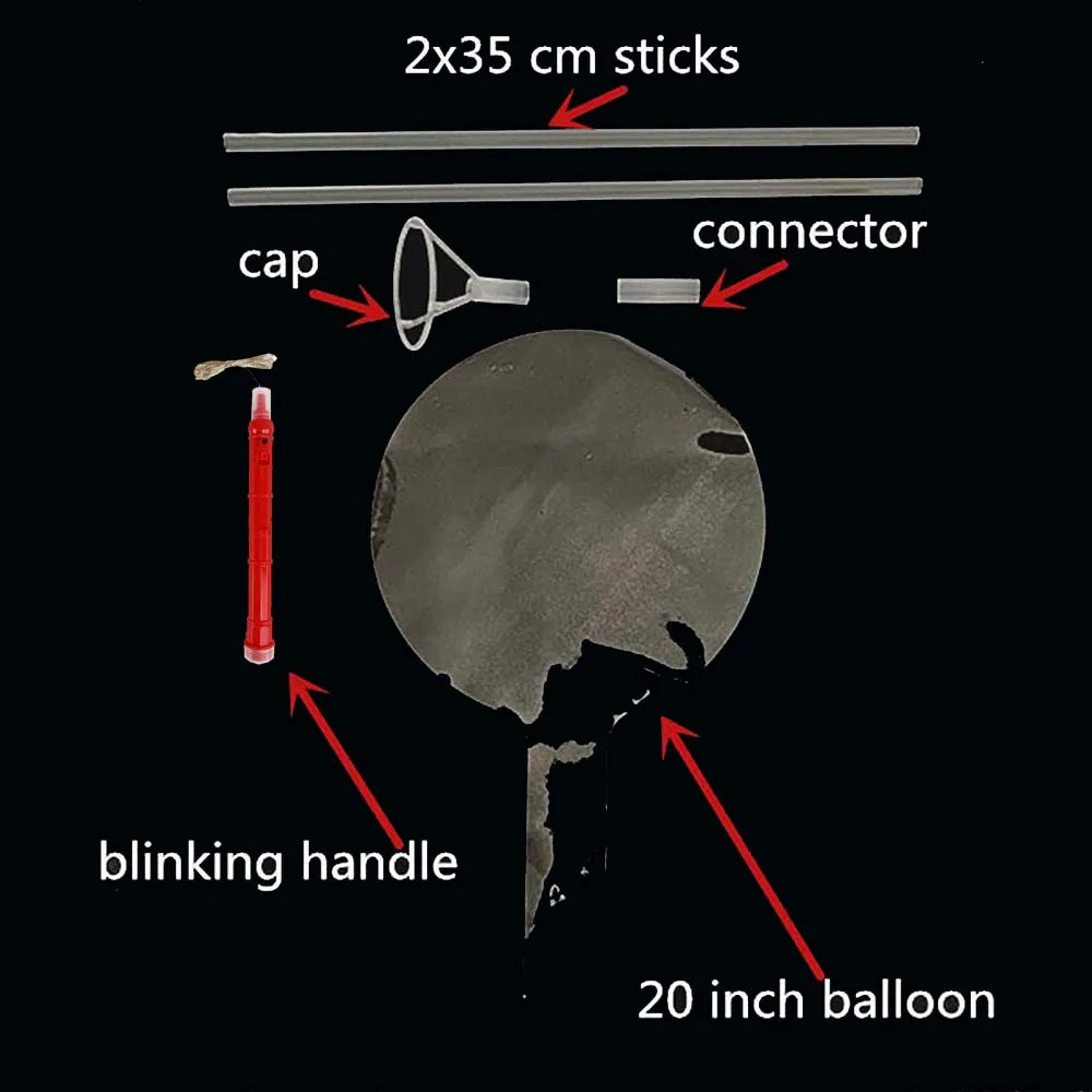 LED Light-Up BoBo Balloons – Colourful Glow Party Decoration