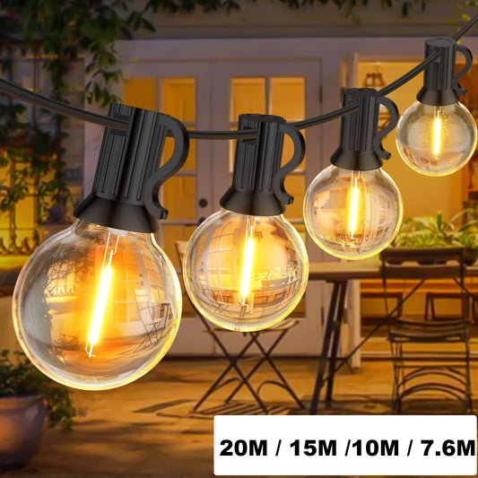 LED G40 Outdoor String Lights – Waterproof Garden & Christmas Decoration