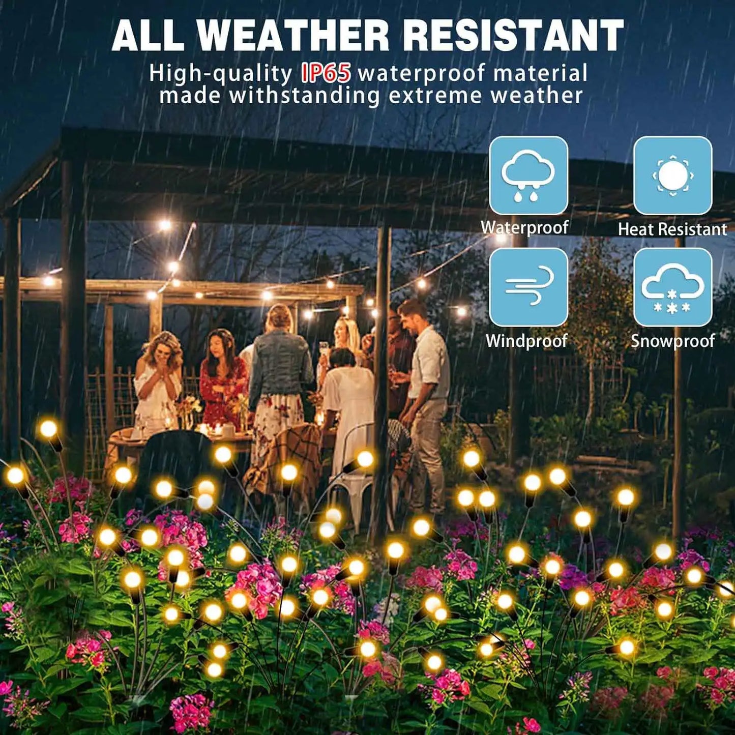 Upgraded Solar Firefly Garden Lights – Waterproof Outdoor Decorative LED Lighting