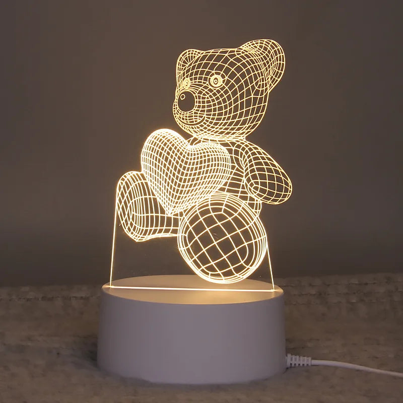 3D LED Lamp – Light Up Every Special Moment ✨