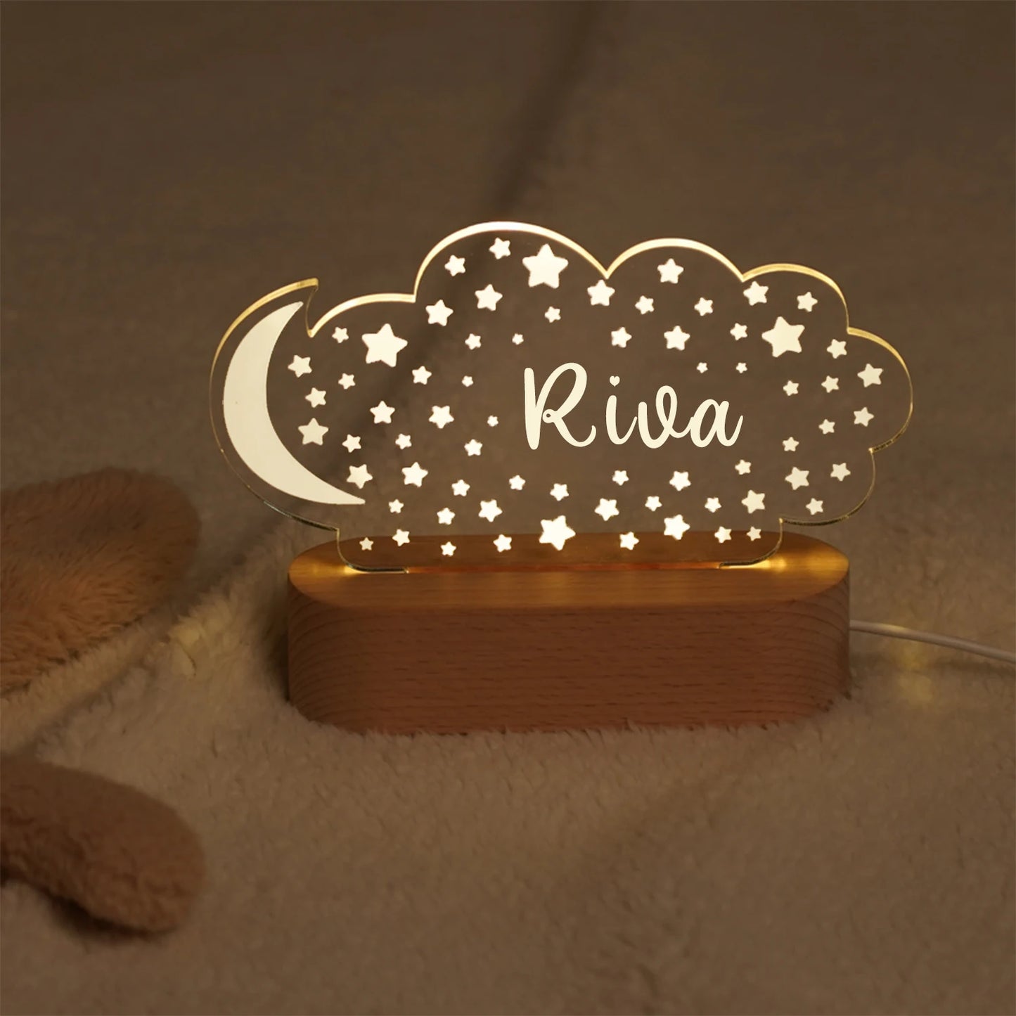 Personalised Kids Night Light – Shine With Their Name ✨