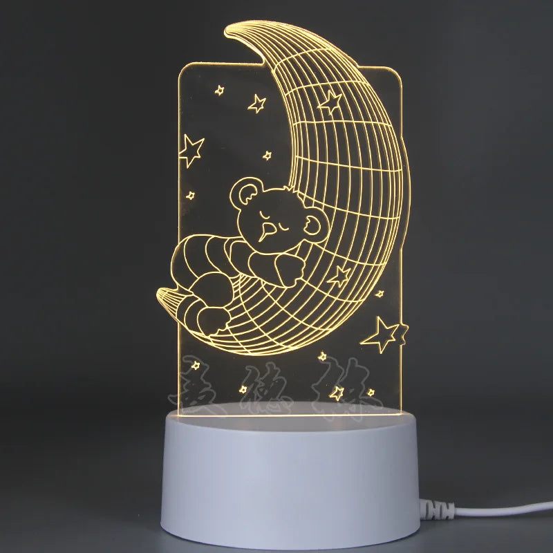 3D LED Lamp – Light Up Every Special Moment ✨