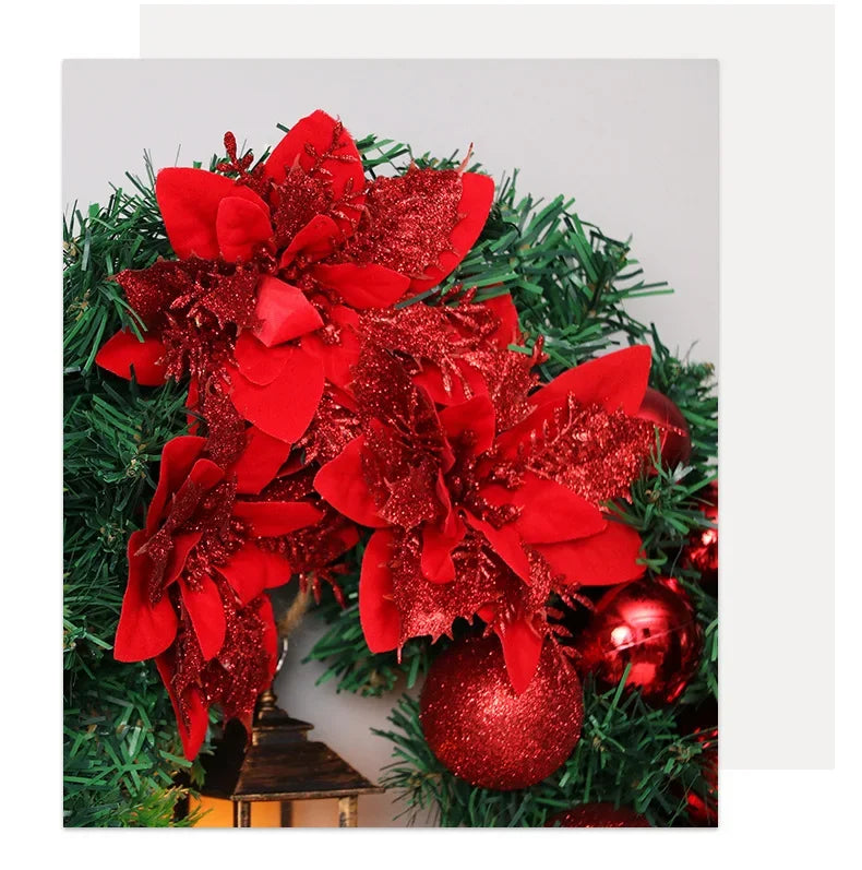 Luxury All-Weather Christmas Wreath – Outdoor Garland for Doors & Walls