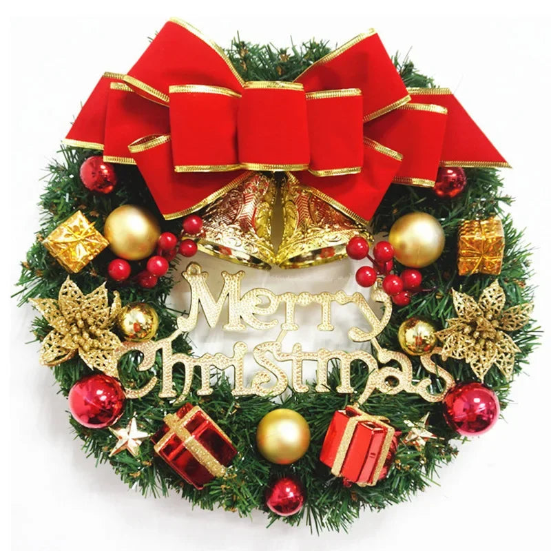 Luxury All-Weather Christmas Wreath – Outdoor Garland for Doors & Walls