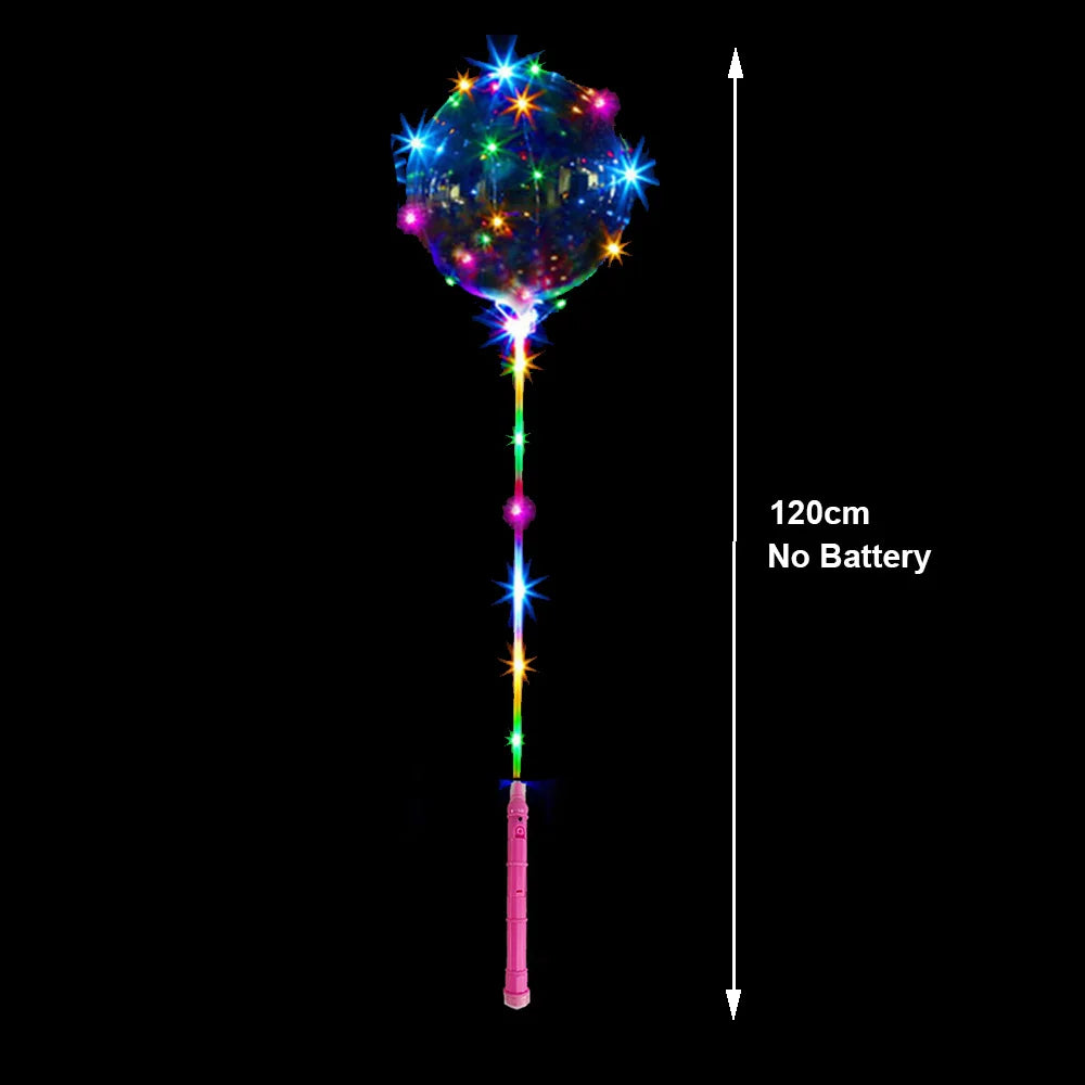 LED Light-Up BoBo Balloons – Colourful Glow Party Decoration