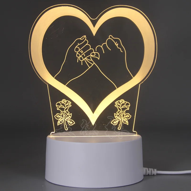 3D LED Lamp – Light Up Every Special Moment ✨