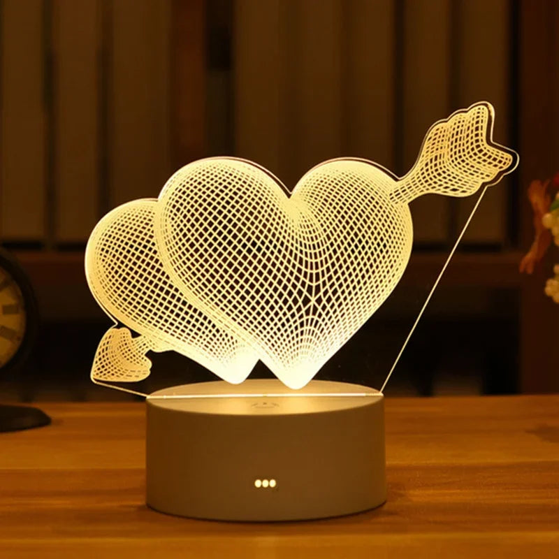 3D Visual Illusion LED Night Light – Creative USB Desk Lamp for Kids