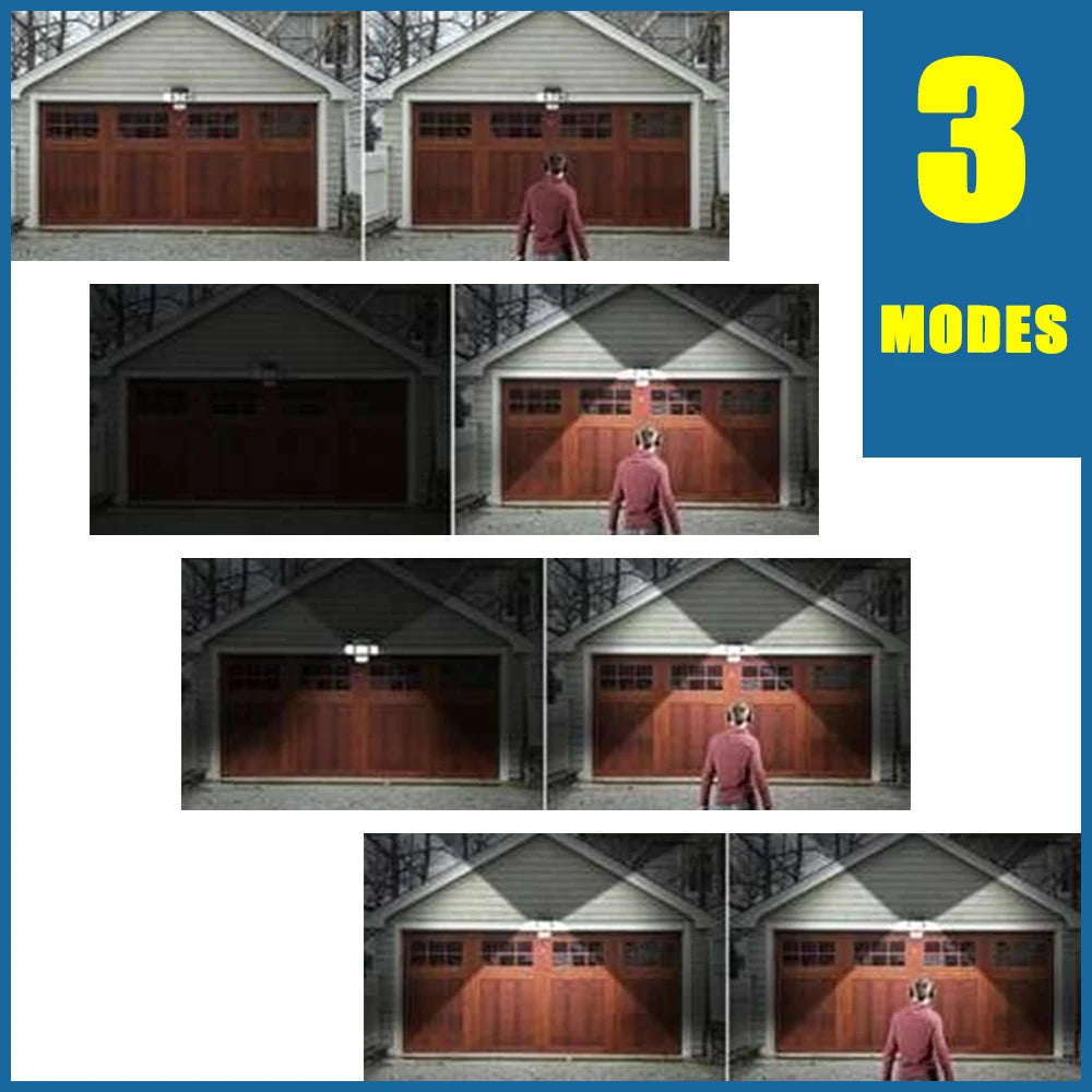 SolarGuard™ 4-Head Motion Sensor Light – 122 or 333 LEDs