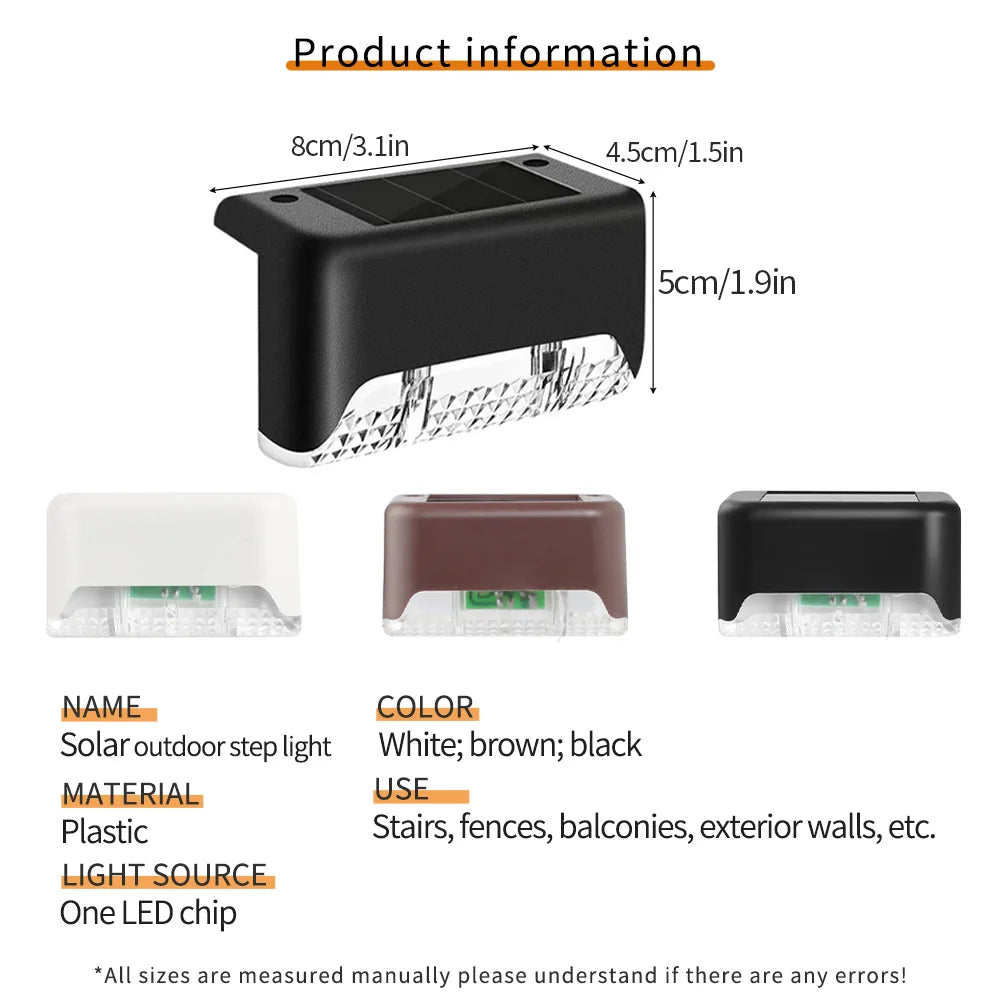 SolarGlow™ Waterproof Step & Wall Lights 🌞💡
