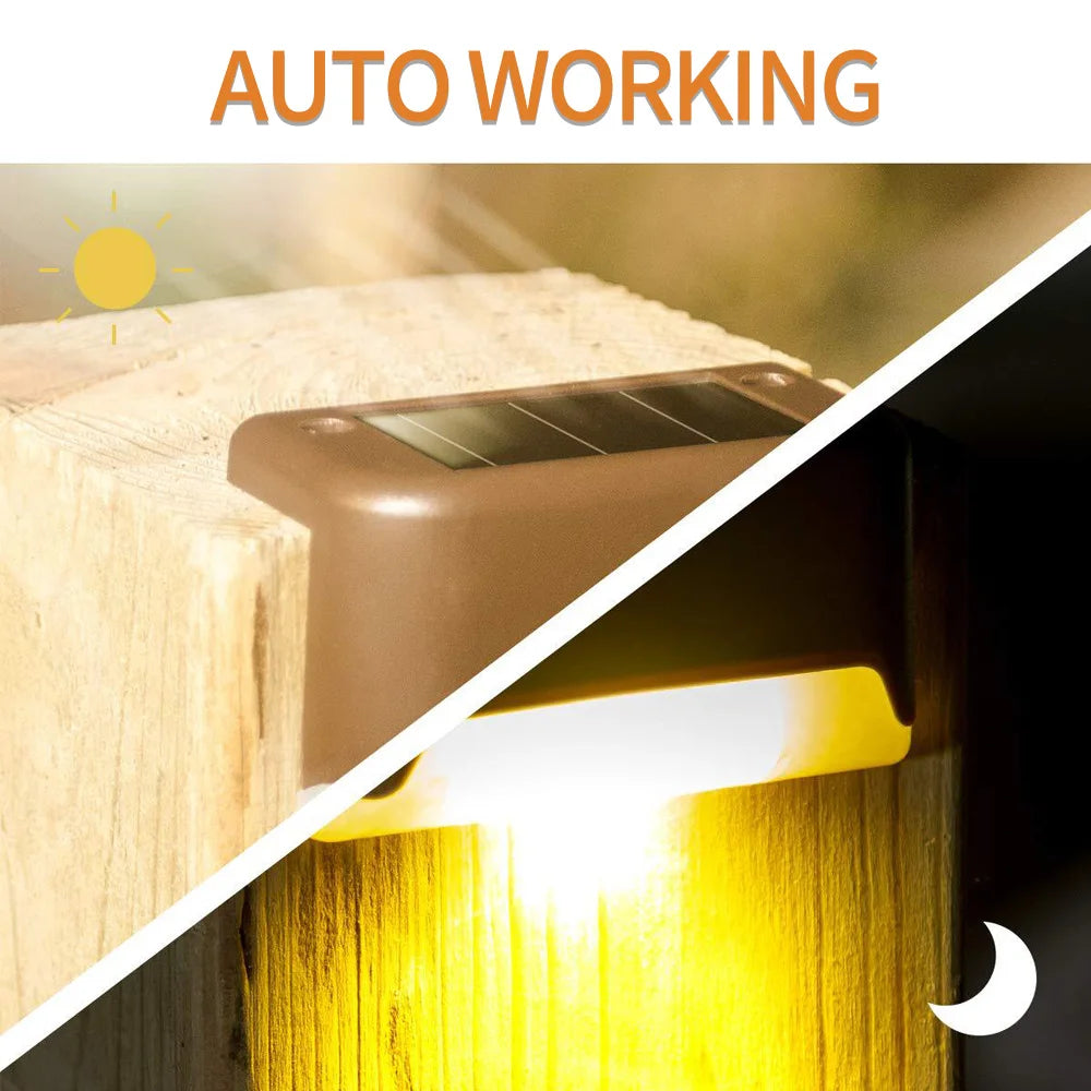 SolarGlow™ Waterproof Step & Wall Lights 🌞💡