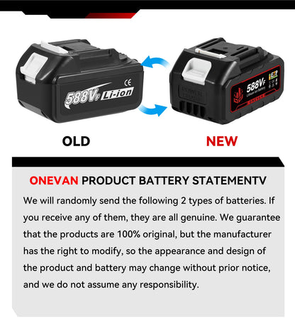 ONEVAN 2000W Cordless Garden Blower