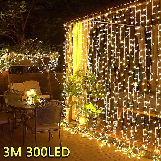 3M LED Curtain Lights – Magical Glow for Any Occasion ✨y New Year Wedding