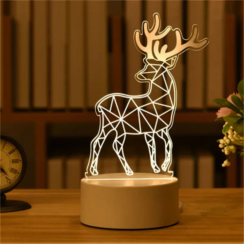 3D Visual Illusion LED Night Light – Creative USB Desk Lamp for Kids
