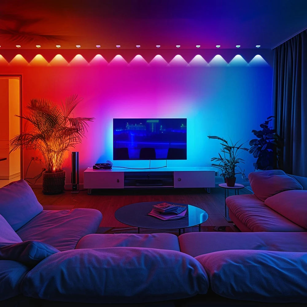 Smart Permanent LED Roof Lights – Waterproof Outdoor Lighting with App Control