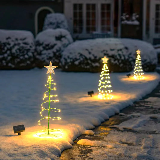 Solar Christmas Tree LED Light – Waterproof Outdoor Festive Garden Decoration