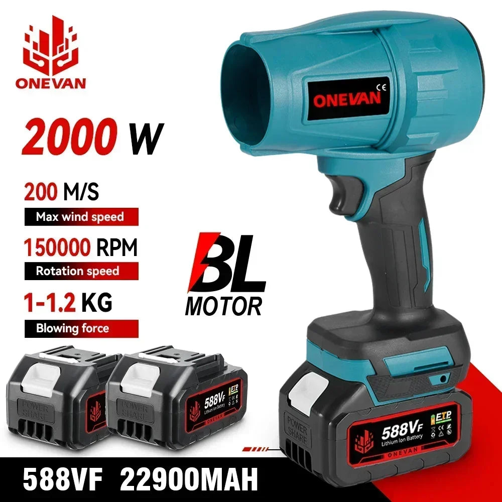 ONEVAN 2000W Cordless Garden Blower