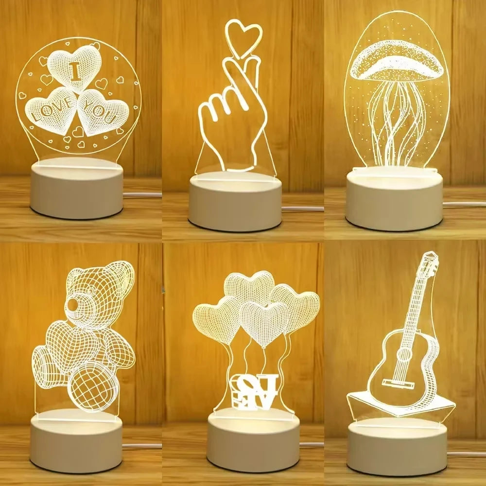 3D LED Lamp – Light Up Every Special Moment ✨