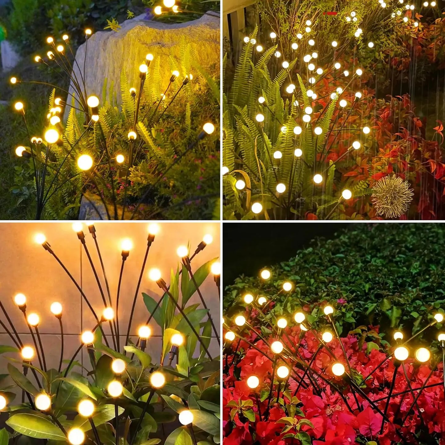 Upgraded Solar Firefly Garden Lights – Waterproof Outdoor Decorative LED Lighting