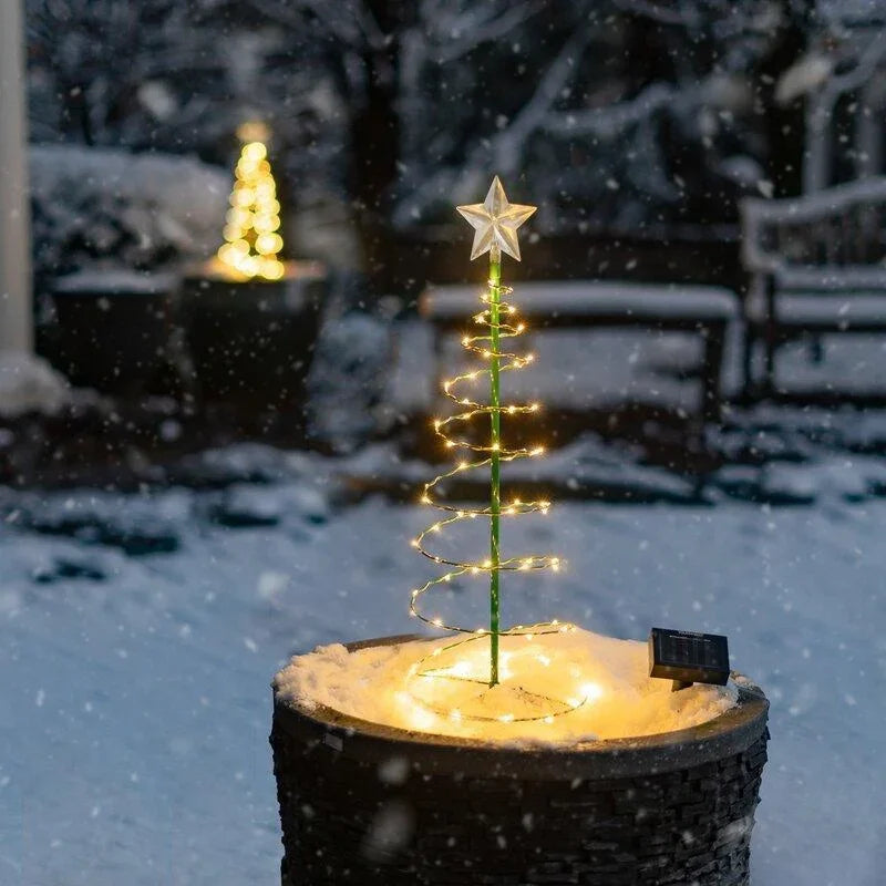 Solar Christmas Tree LED Light – Waterproof Outdoor Festive Garden Decoration