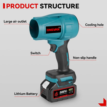 ONEVAN 2000W Cordless Garden Blower