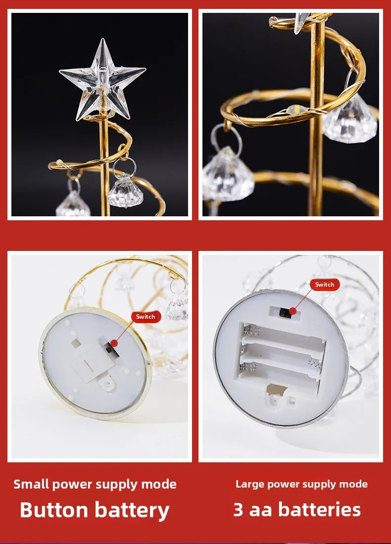 Crystal Christmas Tree Light – A Sparkling Touch of Magic ✨