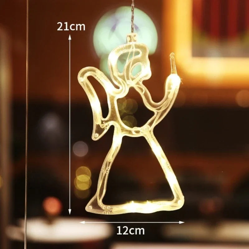 Christmas Window Lights – Festive LED Decorations with Suction Cup