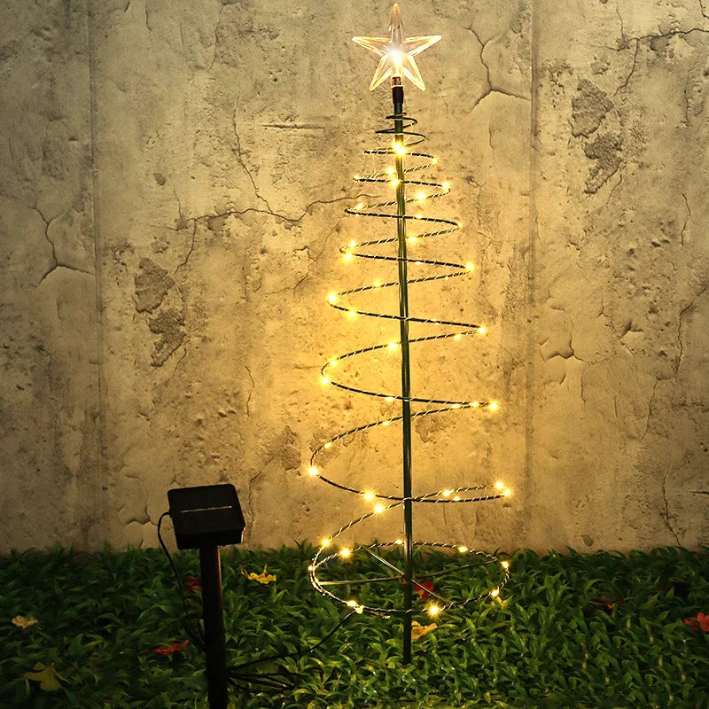 Solar Christmas Tree LED Light – Waterproof Outdoor Festive Garden Decoration