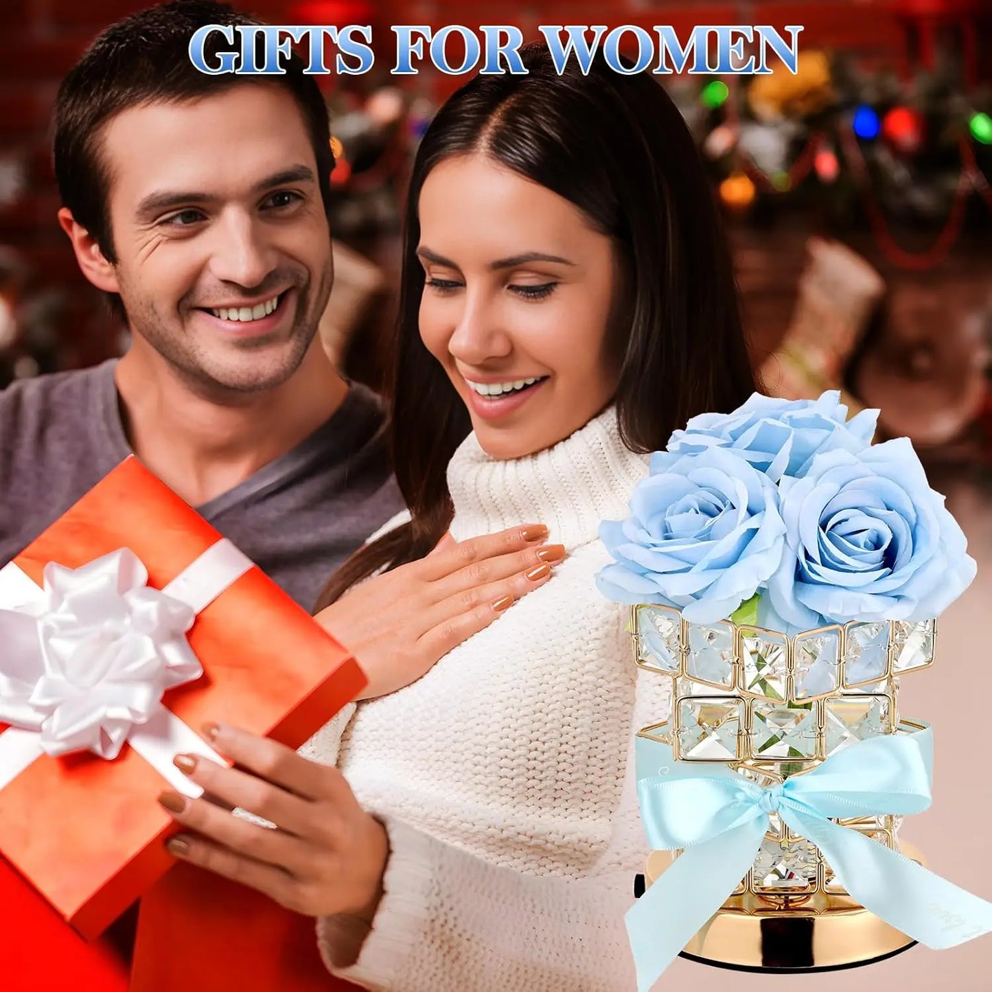 LED Crystal Rose Lamp – Magical Glow for Any Room 🌹