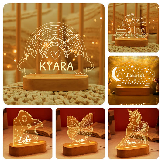 Personalised Kids Night Light – Shine With Their Name ✨