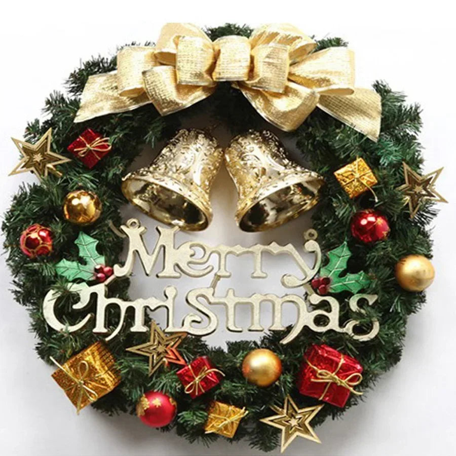 Luxury All-Weather Christmas Wreath – Outdoor Garland for Doors & Walls