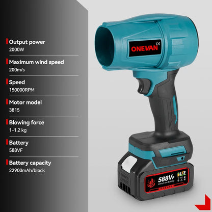 ONEVAN 2000W Cordless Garden Blower